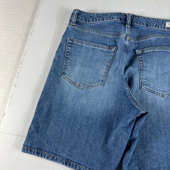 Letter To Juliet Jean Shorts Womens 29* High Rise Bermuda Blue Denim Jorts Tag M - Picture 9 of 16